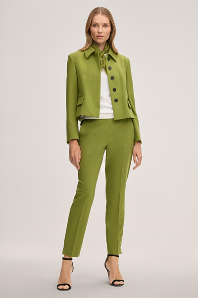 Crêpe Suit Trousers in Green