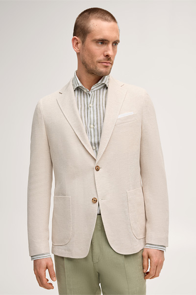 Führt zu Produktdetailseite „Leinenmix-Sakko Giro mit Baumwolle in Ecru"