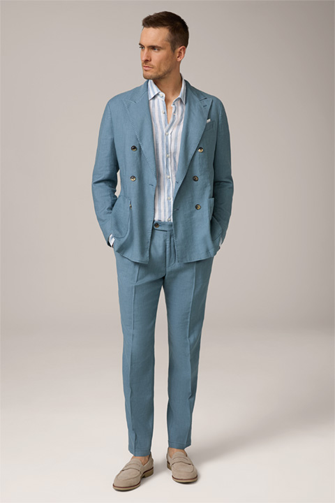 Satino-Silvi Modular Suit in Denim Blue