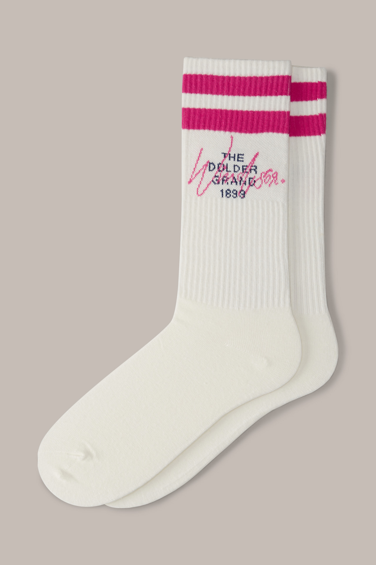 Socken in Weiß-Pink