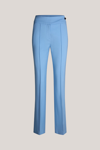 Virgin Wool Suit Trousers in Blue