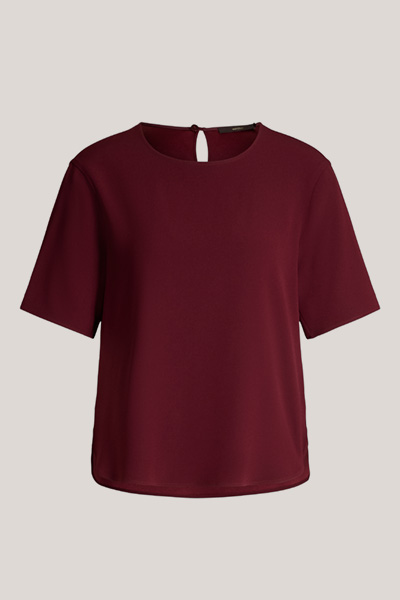 Crêpe Blouse Top in Red