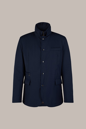 Mondo Virgin Wool Blend Jacket with Storm System in Navy