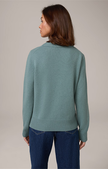 Cashmere-Pullover in Hellblau