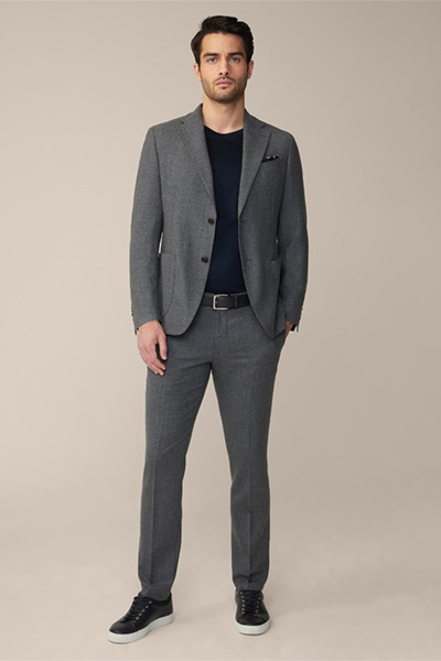 Travel Jersey-Flanell Baukasten-Hose Peso in Anthrazit