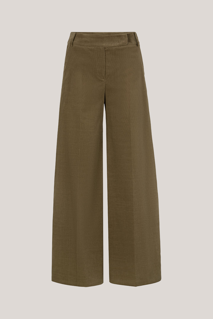 Needlecord Marlene Trousers in Olive