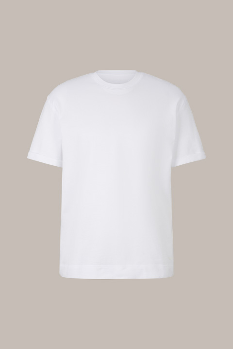 Leads to product detail page "Sevo Cotton T-Shirt in White"