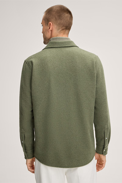 Ozzano Cashmere Overshirt in Olive
