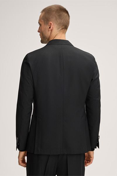 Salio Modular Double-breasted Virgin Wool Jacket in Black