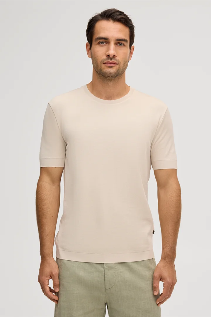 Führt zu Produktdetailseite „Baumwoll-T-Shirt Floro in Beige"