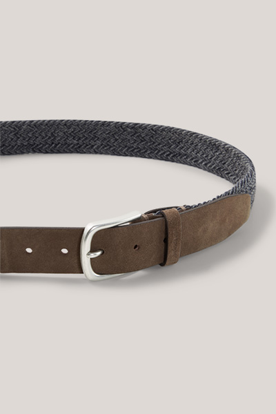 Gürtel aus Wolle in Navy