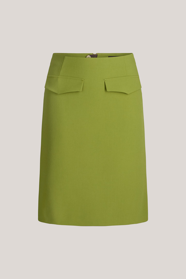 Führt zu Produktdetailseite „Crepe-Stiefel-Rock in Grün"