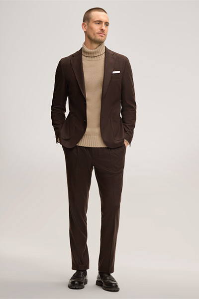 Cashmere-Sakko Giro in Dunkelbraun