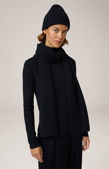 Cashmere-Schal in Navy