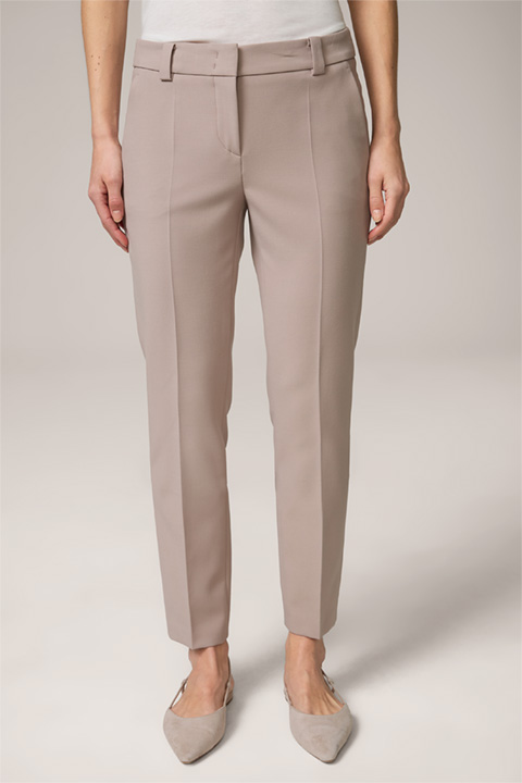 Crêpe Suit Trousers in Taupe