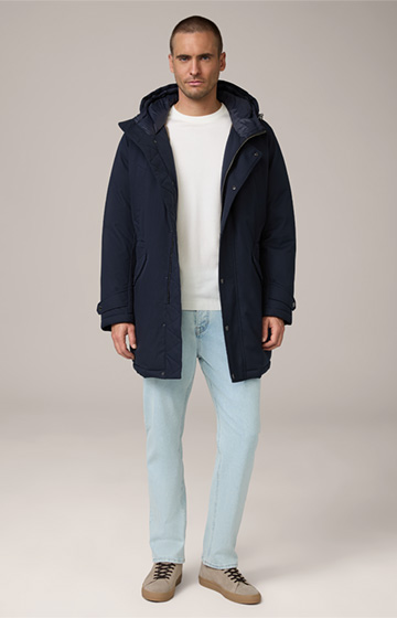 Nylon-Parka Artide mit Kapuze in Navy