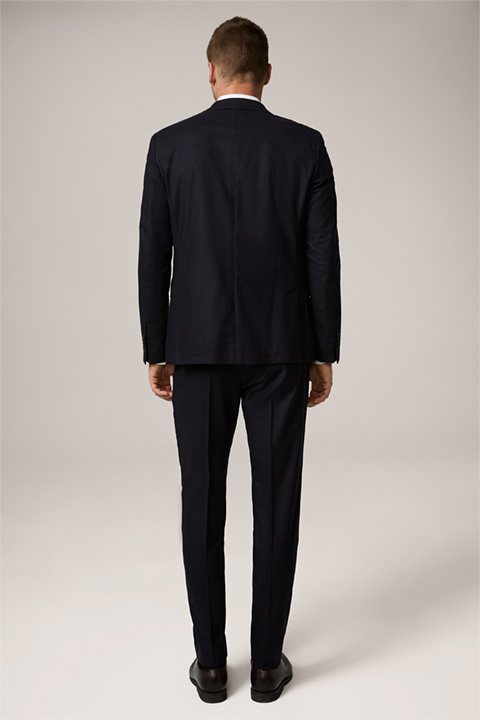 Sono-Bene virgin wool blend suit in navy