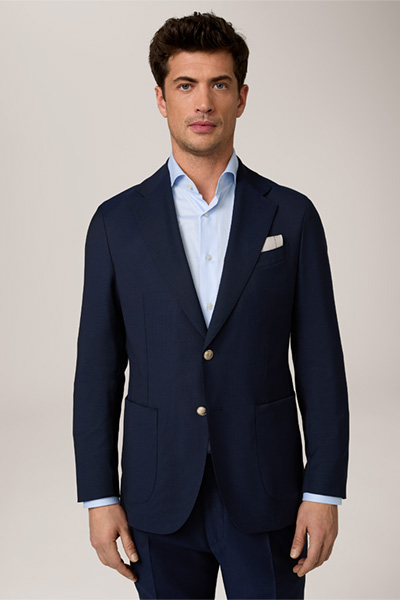 Giornos Modular Virgin Wool Jacket in Blue