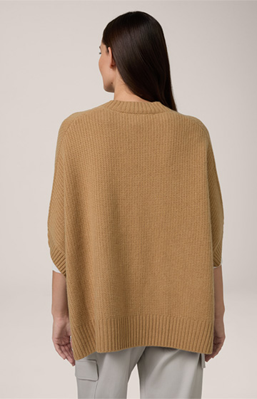 Cashmere Cape in Caramel