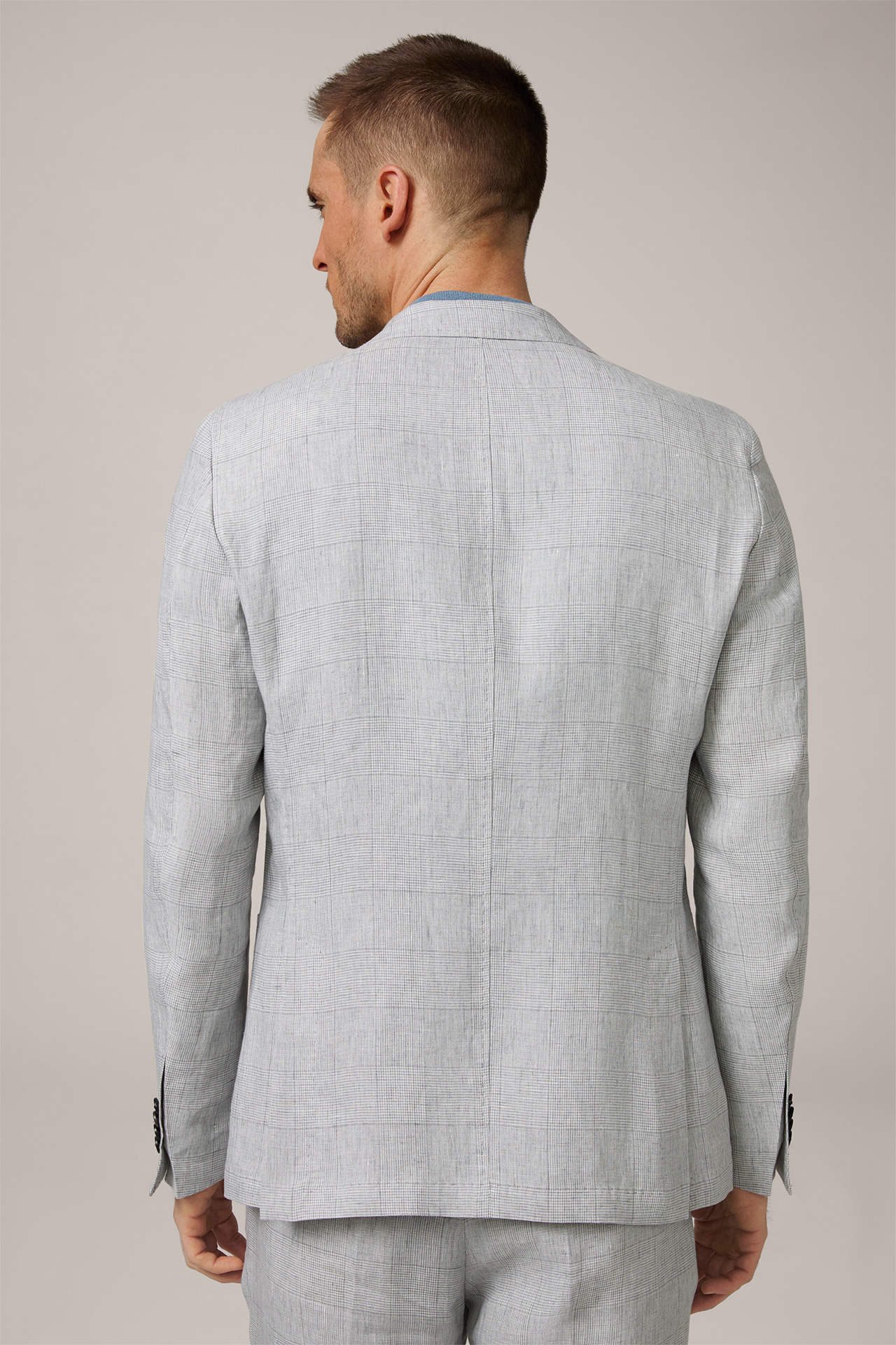 Giro Linen Modular Jacket in a Grey Pattern