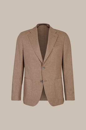 Camicia Silk Cashmere Jacket in Brown Melange