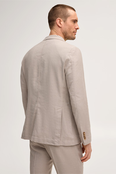 Führt zu Produktdetailseite „Leinenstretch-Baukasten-Sakko Giro in Beige"