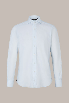 Lano Cotton Shirt in Light Blue Melange