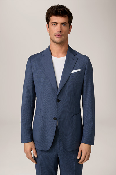 Modular Travel Jacket in a Blue Pattern