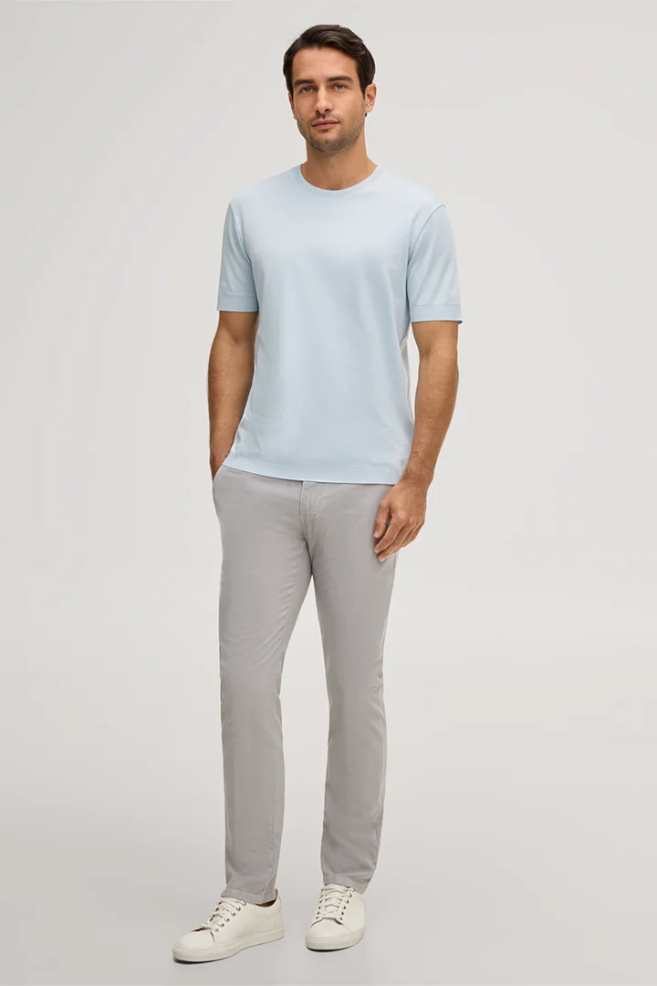 Führt zu Produktdetailseite „Baumwoll-T-Shirt Floro in Hellblau"