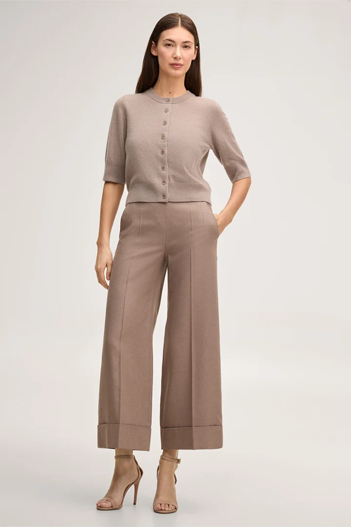 Führt zu Produktdetailseite „Cashmere-Cardigan in Taupe"