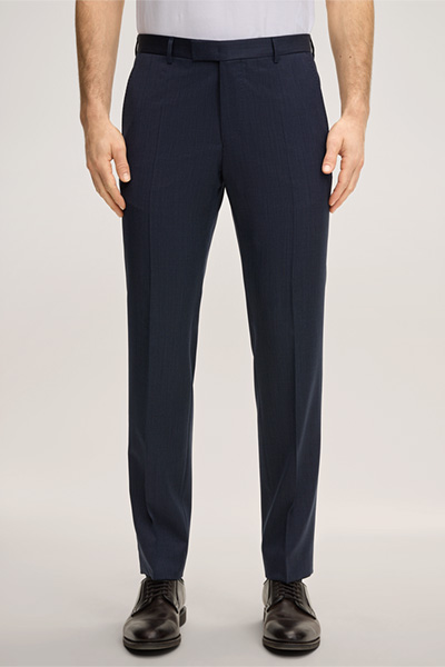 Schurwoll-Anzug Sera-Sole in Navy meliert
