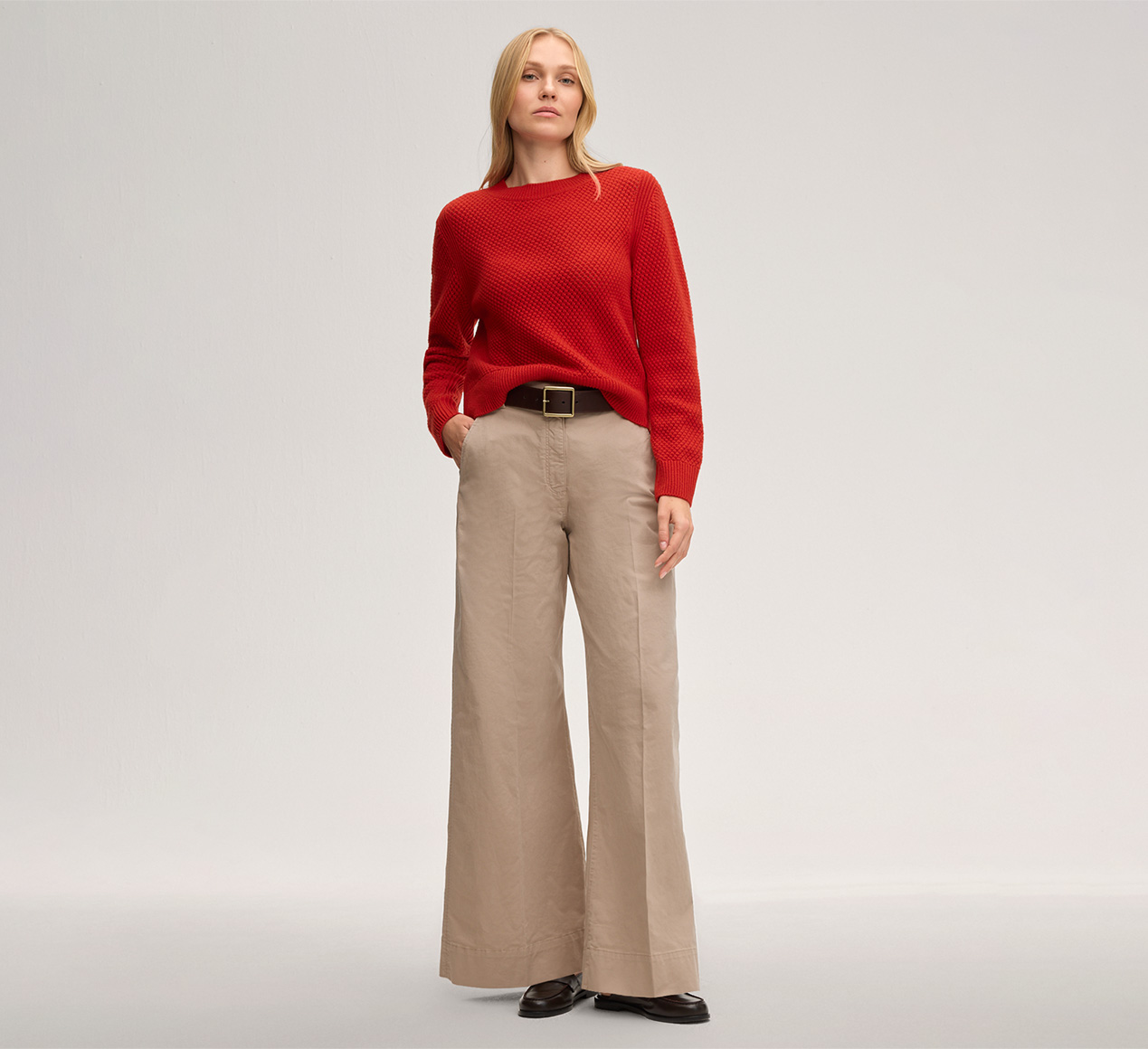 windsor. presents the product Cashmere Pullover in Red from the category Knitwear