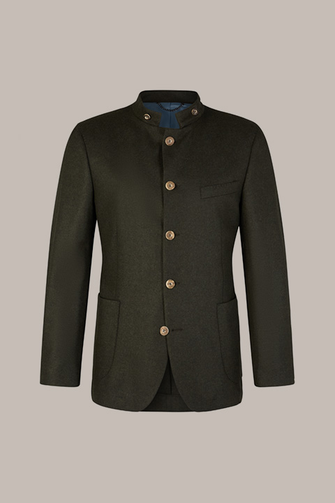 Leads to product detail page "Cashmere Traditional Costume Jacket in Olive"