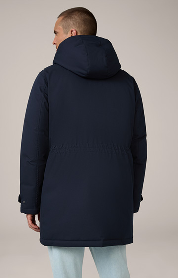 Nylon-Parka Artide mit Kapuze in Navy