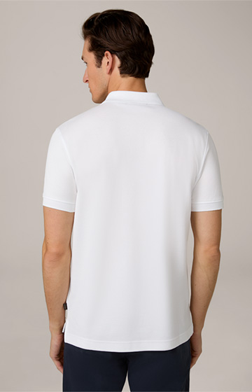 Paolos Cotton Polo Shirt in White