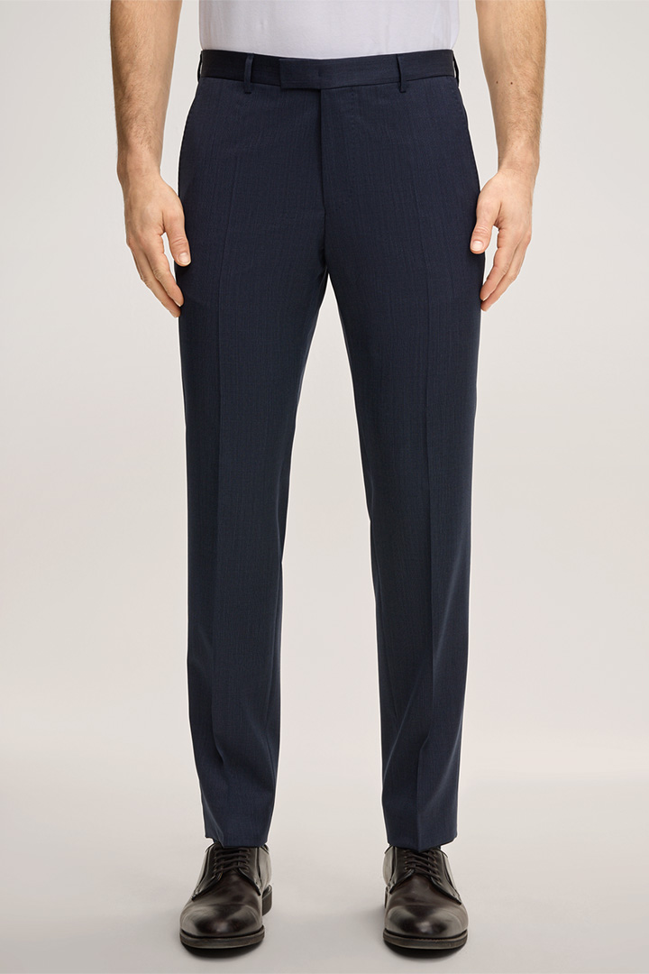 Führt zu Produktdetailseite „Schurwoll-Anzug Sera-Sole in Navy meliert"