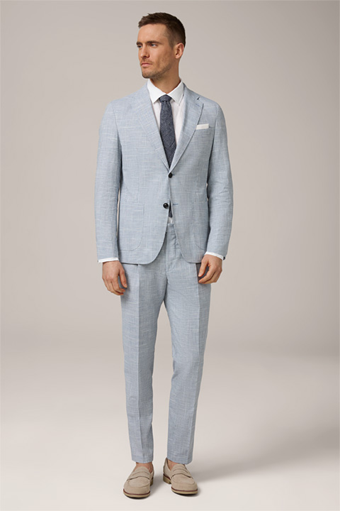 Giro-Silvi modular suit in blue patterned