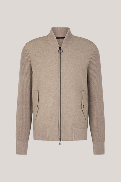 Cashmere-Blouson-Jacke Ecosio in Beige