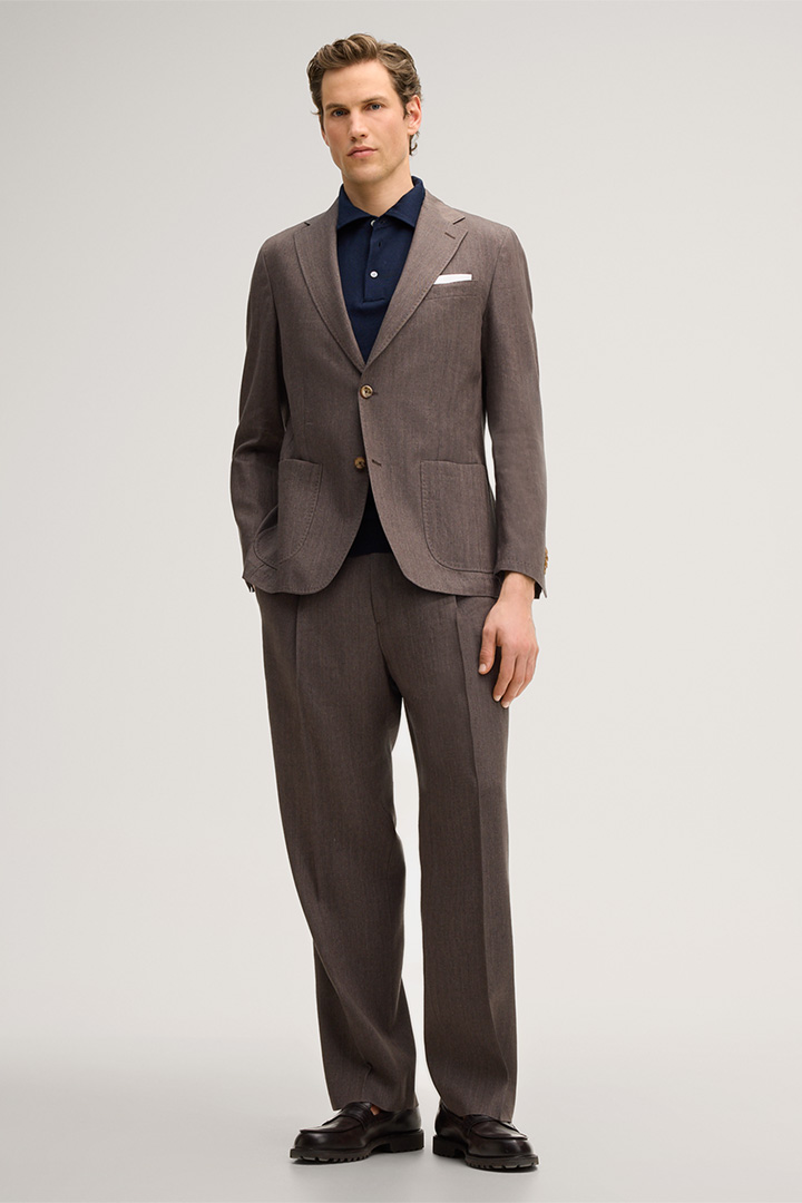 Führt zu Look-Detailseite „Baukasten-Anzug Giro-Francos in Braun“