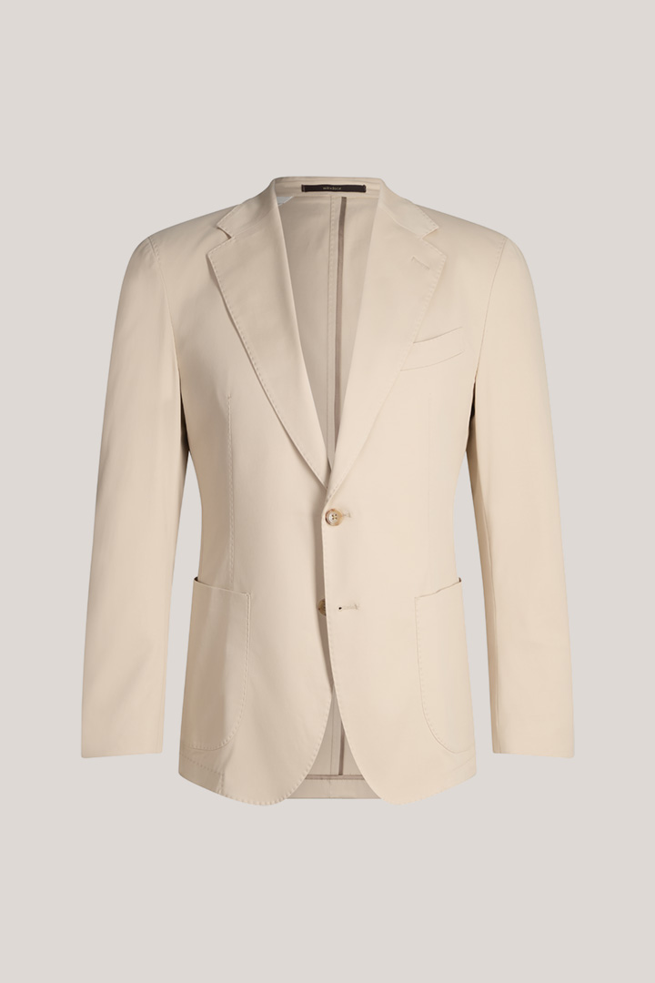 Führt zu Produktdetailseite „Baumwollmix-Baukasten-Sakko Giorno in Beige"