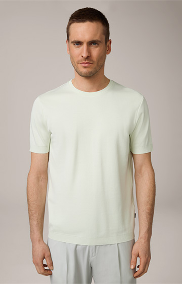 Floro Cotton T-shirt in Light Green