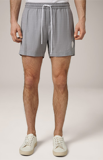 Nuoto Virgin Wool Shorts in Grey