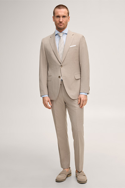 Führt zu Produktdetailseite „Schurwoll-Anzug Sera-Sole in Taupe"