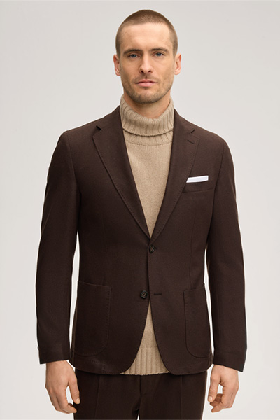 Cashmere-Sakko Giro in Dunkelbraun