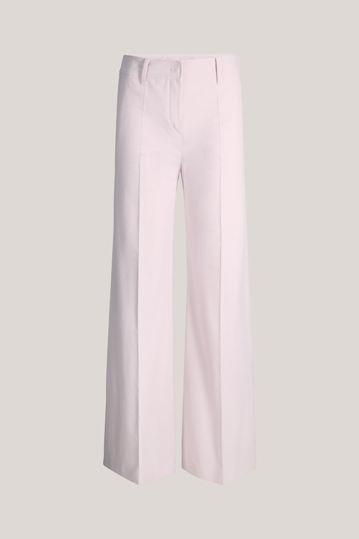 Mène à la page produit « Pantalon palazzo en coton rose »