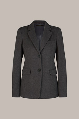 Jersey Blazer in Dark Grey Marl