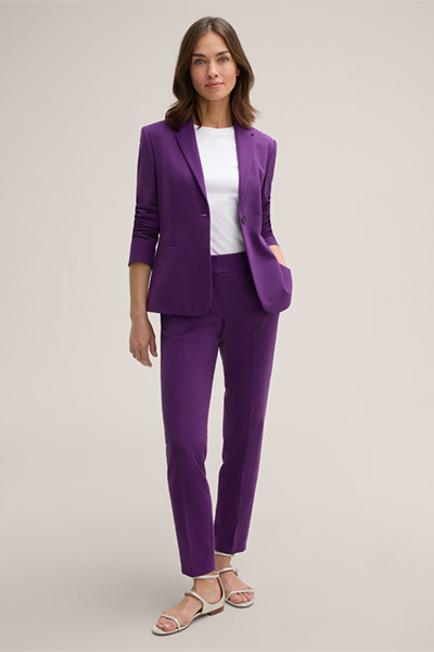 Crêpe-Blazer in Lila