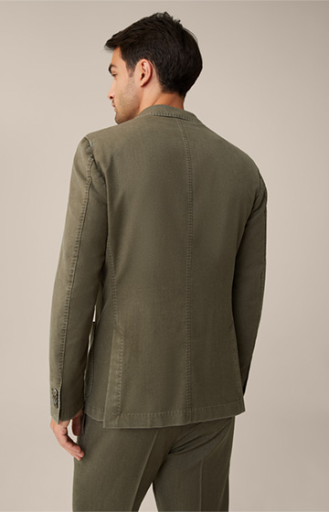 Manolo Frosted Wool Jacket in Olive