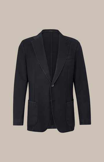 Manolo Frosted Wool Jacket in Navy