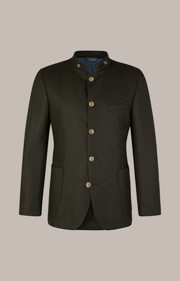 Leads to product detail page "Cashmere Traditional Costume Jacket in Olive"